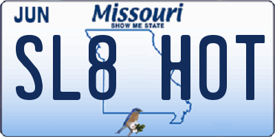 MO license plate SL8H0T
