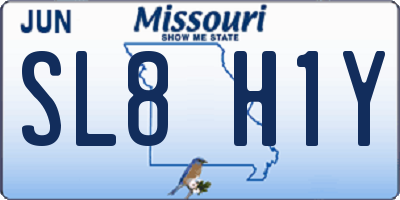 MO license plate SL8H1Y