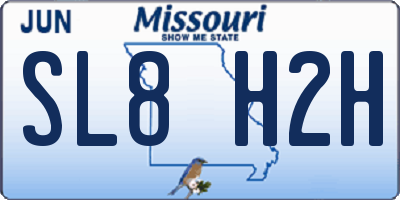 MO license plate SL8H2H