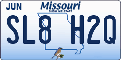 MO license plate SL8H2Q