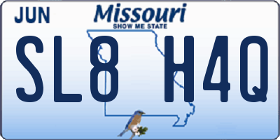 MO license plate SL8H4Q
