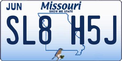 MO license plate SL8H5J