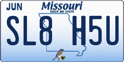 MO license plate SL8H5U