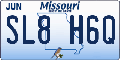 MO license plate SL8H6Q