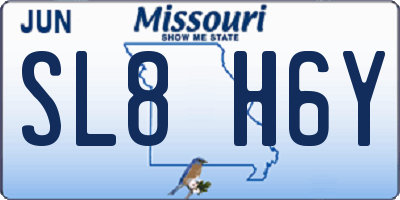 MO license plate SL8H6Y