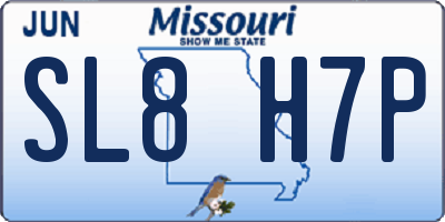 MO license plate SL8H7P