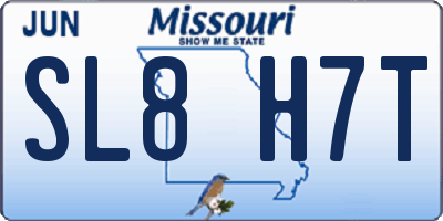MO license plate SL8H7T