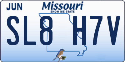 MO license plate SL8H7V