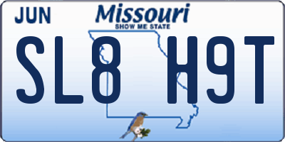 MO license plate SL8H9T