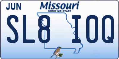 MO license plate SL8I0Q