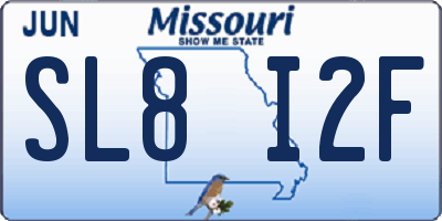 MO license plate SL8I2F