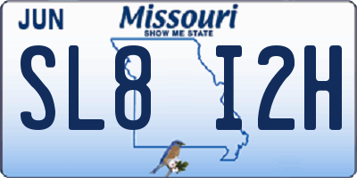 MO license plate SL8I2H