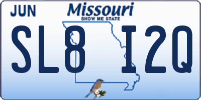 MO license plate SL8I2Q