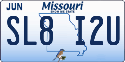 MO license plate SL8I2U