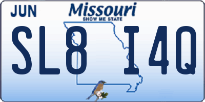 MO license plate SL8I4Q