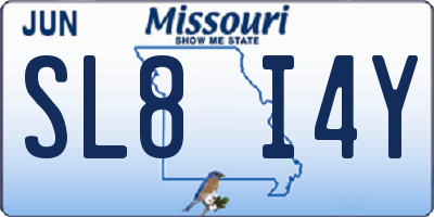 MO license plate SL8I4Y
