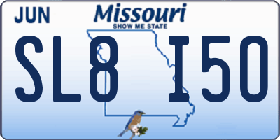 MO license plate SL8I5O