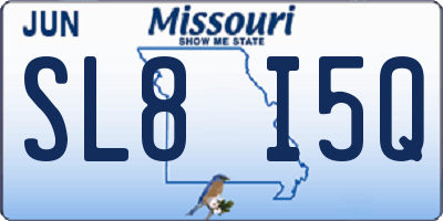 MO license plate SL8I5Q