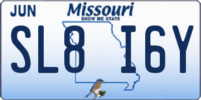 MO license plate SL8I6Y