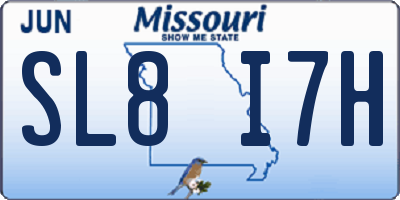 MO license plate SL8I7H