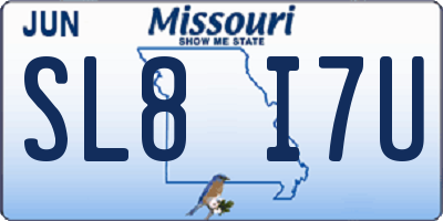 MO license plate SL8I7U