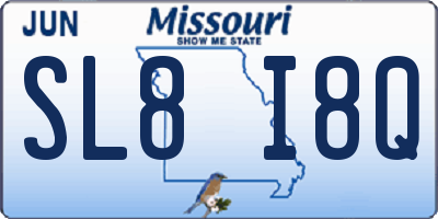 MO license plate SL8I8Q