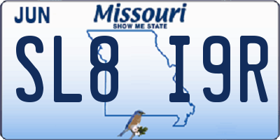 MO license plate SL8I9R