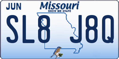 MO license plate SL8J8Q