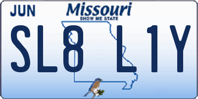 MO license plate SL8L1Y