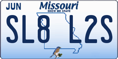 MO license plate SL8L2S