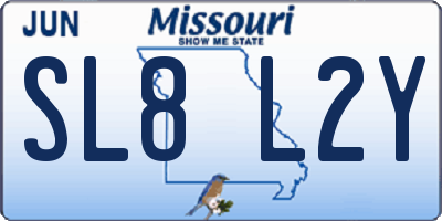 MO license plate SL8L2Y