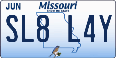 MO license plate SL8L4Y