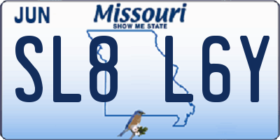 MO license plate SL8L6Y