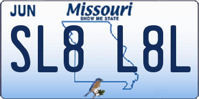 MO license plate SL8L8L