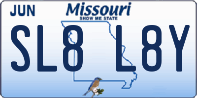 MO license plate SL8L8Y