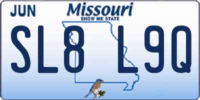 MO license plate SL8L9Q