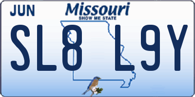MO license plate SL8L9Y