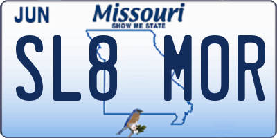 MO license plate SL8M0R
