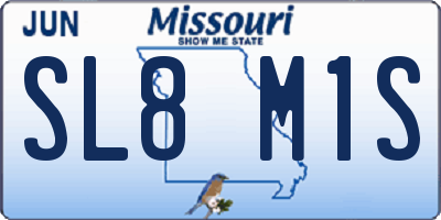 MO license plate SL8M1S