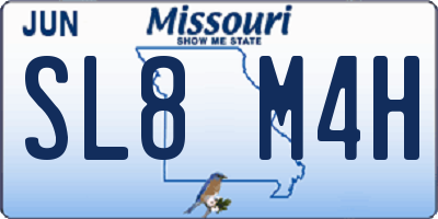 MO license plate SL8M4H