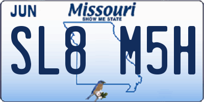 MO license plate SL8M5H