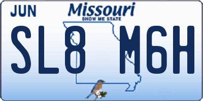 MO license plate SL8M6H