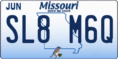 MO license plate SL8M6Q