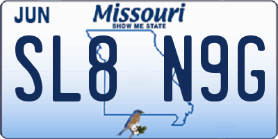 MO license plate SL8N9G