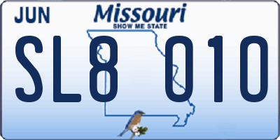 MO license plate SL8O1O