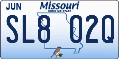 MO license plate SL8O2Q