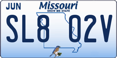 MO license plate SL8O2V