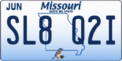 MO license plate SL8Q2I