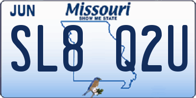 MO license plate SL8Q2U