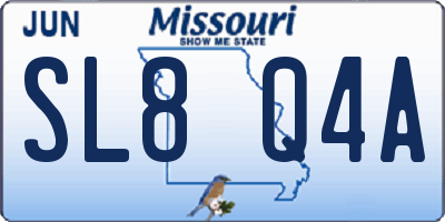 MO license plate SL8Q4A